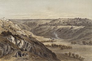जैतून के पहाड़ से यरूशलेम (रंग लिथो) द्वारा डेविड (बाद में) रॉबर्ट्स
