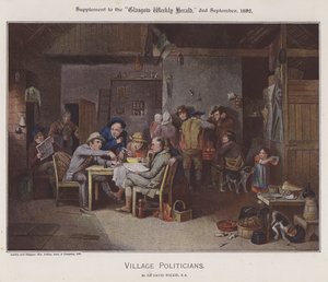 गांव के राजनेता (कलर लिथो) द्वारा डेविड (बाद में) विल्की