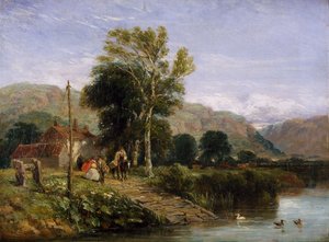 फेरी का इंतजार, 1845 द्वारा डेविड कॉक्स