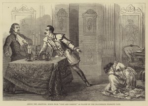 एमेच्योर, प्लॉट और पैशन से दृश्य, जैसा कि ब्लैकहैथ ड्रामाटिक क्लब द्वारा खेला जाता है द्वारा डेविड हेनरी फ्रिस्टन