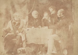सर डेविड ब्रूस्टर, अर्ल मोंटीथ, डॉ. वेल्श और दो अन्य, 1843-47। निर्माता: डेविड ऑक्टेवियस हिल, रॉबर्ट एडमसन, हिल और एडमसन। द्वारा हिल और एडमसन
