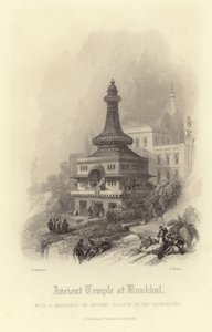 कनखुल में प्राचीन मंदिर द्वारा डेविड रॉबर्ट्स