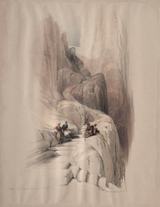 सिनाई के शिखर सम्मेलन के लिए, 1839। द्वारा डेविड रॉबर्ट्स