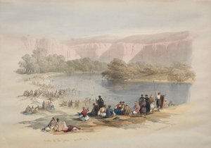 जॉर्डन के बैंक, 1839। द्वारा डेविड रॉबर्ट्स