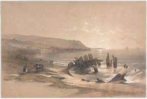 कैफास लुकिंग टुवर्ड्स माउंट कार्मेल, 1839। द्वारा डेविड रॉबर्ट्स