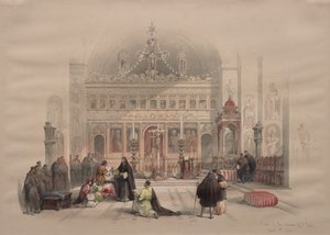 चैपल ऑफ द कॉन्वेंट ऑफ सेंट सबा, 1839। द्वारा डेविड रॉबर्ट्स