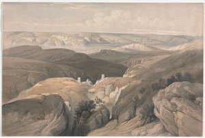 सेंट सबा, 1839 का कॉन्वेंट। द्वारा डेविड रॉबर्ट्स