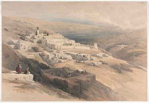 टेरा-सांता का कॉन्वेंट, नाज़ारेथ, 1839। द्वारा डेविड रॉबर्ट्स