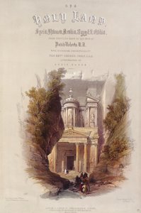 लुईस हेघे (1806-85) द्वारा उत्कीर्ण &39;द होली लैंड&39; के सामने का मैदान द्वारा डेविड रॉबर्ट्स