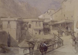 माउंट सिनाई (कागज पर जल रंग) द्वारा डेविड रॉबर्ट्स