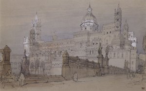 पलेर्मो कैथेड्रल, 1854 द्वारा डेविड रॉबर्ट्स
