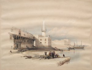 स्वेज में क्वे, 1839। द्वारा डेविड रॉबर्ट्स
