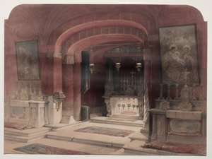 श्राइन ऑफ द एनेग्रेशन, नाज़रेथ, 1839। द्वारा डेविड रॉबर्ट्स