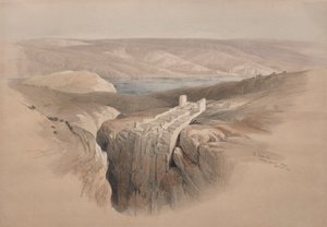 डेड सी लुकिंग टुवार्ड्स मोआब, 1839। द्वारा डेविड रॉबर्ट्स
