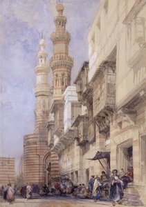 गेट ऑफ़ मेटवेली, काहिरा, 1838 द्वारा डेविड रॉबर्ट्स