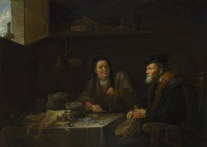 अमीर अनाज किसान के दृष्टान्त। 1648 के आसपास