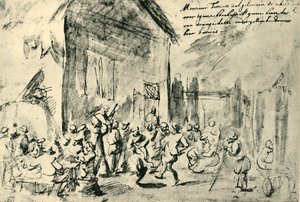 देश नृत्य, 17 वीं शताब्दी के उत्तरार्ध में, 1943। द्वारा डेविड टेनियर्स द यंगर