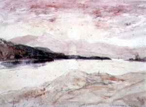 Loch Aline, Argyllshire: उत्तर से द्वीप के साथ देखें द्वारा डेविड यंग कैमरून