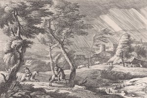प्लेट 6: टेम्पेस्ट, 1743। द्वारा डेविड एंटोनियो फोसाटी