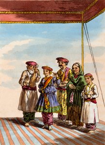 टीडी ब्रॉटन द्वारा &39;द कॉस्ट्यूम, कैरेक्टर, मैनर्स, डोमेस्टिक हैबिट्स एंड द ग्रेटियस सेरेमनीज ऑफ ट्राड ब्रॉटन&39; से कुहरवा नृत्य करती हुई एक लड़की, जेए एटकिन्सन, 1813 द्वारा दीन एले