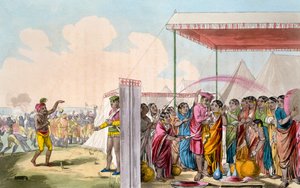टॉड ब्रेटन द्वारा &39;द कॉस्टयूम, कैरेक्टर, मैनर्स, डोमेस्टिक हैबिट्स एंड द ग्रेटियस सेरेमनीज ऑफ द महट्रेट्स&39; से होली खेलते हुए, बैक्सटर, 1813 द्वारा दीन एले