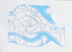 वेनिस लिक्विड स्ट्रीट्स, 2008 (पेपर कट कोलाज)