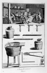 एक आयरनमॉन्गर्स का इंटीरियर, और उपकरणों की योजना, 1751-1777 द्वारा डेनिस डिडरोट