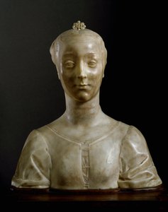 डेसिडेरियो दा सेटिग्नानो (ca.1430-1464) मंद 146 सेमी फ्लोरेंस, बार्गेलो राष्ट्रीय संग्रहालय द्वारा युवा महिला संगमरमर की मूर्ति की प्रतिमा
