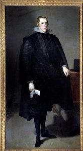 फिलिप IV (1605 - 1665) के पैर में पोर्ट्रेट। डिएगो रोड्रिग्ज डी सिल्वा वाई वेलास्केज़ द्वारा पेंटिंग (1599-1660) द्वारा डिएगो वेलाज़क्वेज़