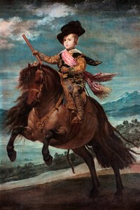 1635-36 में घोड़े पर राजकुमार बाल्टासर कार्लोस। द्वारा डिएगो वेलाज़क्वेज़