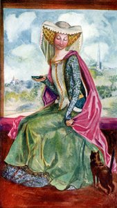 हेनरी वी के शासनकाल में महिला की पोशाक (1413 -1422) द्वारा डायोन क्लेटन कैल्थ्रोप