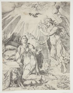 घोषणा द्वारा Maarten van Heemskerck