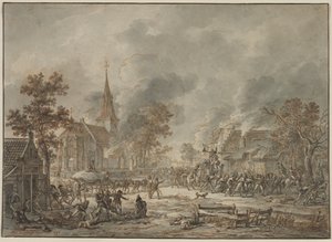 पिलिंग सोल्जर्स, 1794। द्वारा डिर्क लैन्गेंडीक