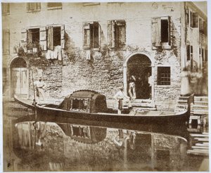 वेनिस में गोंडोला, c.1855 द्वारा डॉमेनिको ब्रेज़ोलिन