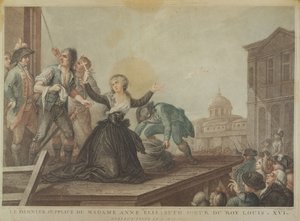 10 मई, 1794 को फ्रांस के एलिजाबेथ, लुई सोलहवें की बहन, गिलोटिन में