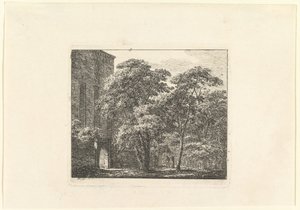 लैंडस्केप में गॉथिक आर्किटेक्चर, सीए। 1807. द्वारा डोमेनिको क्वाग्लियो II