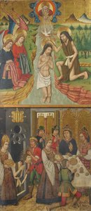 सेंट जॉन रिटेबल से पैनल, 1464-1507।