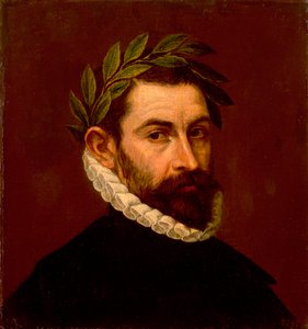 1576 और 1578 के बीच कवि अलोंसो डी एर्सिला वाई ज़ुनिगा का पोर्ट्रेट, 1533-1594। द्वारा डोमिनिकोस थियोटोकोपोलोस