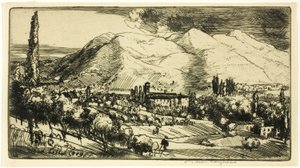 टस्कन पहाड़ियों में द्वारा डोनाल्ड शॉ MacLaughlan