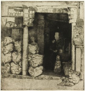कोयला दुकान का आंतरिक दृश्य द्वारा डोनाल्ड शॉ MacLaughlan