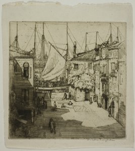 सेल यार्ड, वेनिस द्वारा डोनाल्ड शॉ MacLaughlan