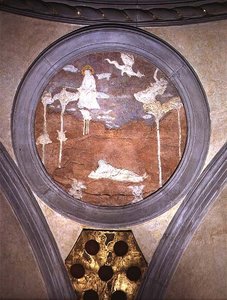 पेटमोस पर सेंट जॉन, स्पैन्ड्रेल पदक, c.1425 (प्लास्टर) द्वारा Donatello