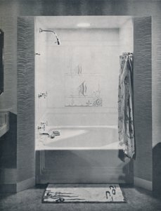 न्यू फोर फुट स्क्वायर नियो-एंगल बाथ, 1935 द्वारा ड्रिक्स दुरिया