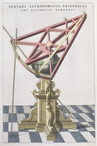 जोन ब्लाए (1596-1673) एम्स्टर्डम, 1665 द्वारा एटलस से टाइको ब्राहे (1546-1601) के खगोलीय sextant द्वारा डच स्कूल