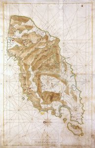 तिमोर द्वीप का चार्ट, c.1760 द्वारा डच स्कूल