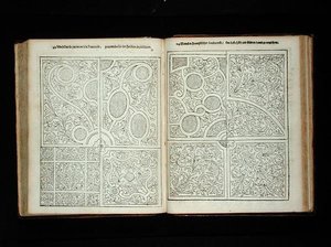 जोहान वैन डेर ग्रोएन द्वारा 'द डच गार्डनर' से फ्रांसीसी शैली के पार्टर, 1699 (उत्कीर्णन) प्रकाशित (171922 भी देखें) द्वारा डच स्कूल