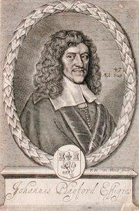 जॉन प्लेफोर्ड का पोर्ट्रेट (1623-86) फ्रेडरिक हेंड्रिक वैन होव द्वारा उकेरा गया (c.1628-98) (उत्कीर्णन) द्वारा डच स्कूल