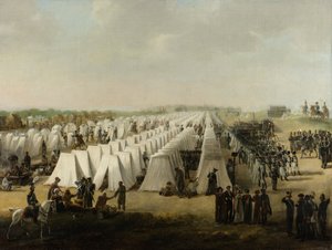रिजेन में सेना का शिविर, 1831-5 द्वारा डच स्कूल