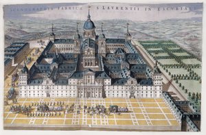 मैड्रिड Escorial का दृश्य, c.1662-5 द्वारा डच स्कूल
