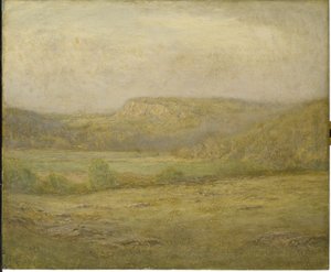 न्यू इंग्लैंड हिल्स, 1901 (लकड़ी के पैनल पर तेल) द्वारा ड्वाइट विलियम ट्रायटन